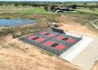 The new pickle ball/tennis courts are complete and ready for members to enjoy.
