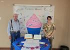The Olney Senior Cub Center celebrated August birthdays on Aug. 27 with a cake provided by Southside Baptist Church. Happy birthday to Vickie Brown and Jim McCarson. Also celebrating but not pictured: Belinda Camp, Cindy Dodd, Steve Fikes, Diana Gish, Deb