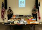 Deputies seized 1,353 grams of THC concentrate, 258 grams of dry psilocybin mushrooms and 4.62 pounds of marijuana during a traffic stop on Christmas Eve. Photo courtesy of Young County Sheriff’s Office