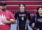 Olney High School celebrates Varsity Volleyball Senior Night
