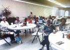 Members of Olney’s Amity Club gathered at the Hamilton Street Church of Christ fellowship hall for their opening year brunch on Sept. 4. Photo provided by Judy Averett