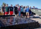 Pictured are the OHS Ag class, Tom Parker, Executive Director of the Olney Economic Development Corporation, and Wes Dutter and his team of volunteers from the Texas Parks & Wildlife.