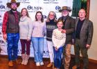 The Olney Chamber of Commerce membership recognized Jason Pack as Citizen of the Year at its January of 2025 banquet at Durango Rustic Retreat. Jason. at left, is shown with Stewart family members who also play a huge role in supporting community members