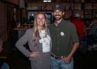 Olney voters turned out on a rainy Thursday night at Hudson’s on Main to meet with write-in candidates Taylor Qualls, who is running for County Judge, and County Clerk candidate Jamie Ward ahead of the Nov. 3 midterm election. Early voting started Monda