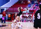 Lady Cub Senior #3 Bradi Bowers battles with fellow teammates against the Ladycats during her last season as a Lady Cub. Photo by Will Sadler