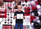 Jaxxon Laurent received the Cub Track and Field Cub Pride Award. Photo by Will Sadler