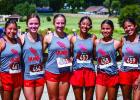 The OHS Varsity Lacy Cubs fought hard during the OHS Invitational and did not capture a top title but did set many new PRs. Varsity Lady Cubs: Arlette Olvera, Ava Stewart, Mckenzie Berngen, Renata Chavez, Sherril Mendoza and Katherine Morales. Photo by Wi