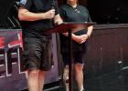 Former HOME residents Todd and Arah Thorsten give testimony at the 9th annual House of Mercy Gala at The Refuge on Saturday, Sept. 12. Photo by Gina Keating