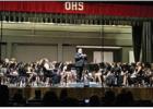 The OHS band performs at the campus auditorium on May 6. The band played “Along the River’s Shore” by James Swearingen, “Ye Banks and Braes O’Bonnie Doon” by Percy Aldridge Grainger; and a medley from “West Side Story” by Leonard Bernstein