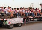 The Olney Cubs Varsity Football team rides to Cub Stadium on Sept. 16 for a pep rally to name the Homecoming Hunk ahead of the Sept. 18 Homecoming game against the Archer City Wildcats. Photo by Kailyn Altmiller. Photo by Kailyn Altmiller