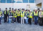 Representatives from the City of Olney and Young County gathered at the site of the new Olney Hamilton Hospital for a tour of the 41,000-square-foot facility, which is approximately 50 percent complete, according to project manager Dave Lilley. Photo by W