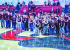 Senior night was also youth night for some tiny Cubs and Lady Cubs, who took center court for some recognition. Photo by Will Sadler