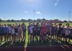 Olney Junior High athletes are showing up in large numbers for summer works under Athletic Director and Head Football Coach Dustin Altmiller, starting his second season at Olney ISD. Photo by Dustin Altmiller