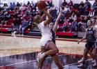 OHS Lady Cub #23 Aubree Englishbee continues to be a core player for the Lady Cubs with equal skill on both sides of the ball. Aubree scored 8 points for the night. Photo by Will Sadler