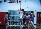 Cub #15 Luke Lane kept the pressure on Bulldog defenders under the bucket and scored 12 points.