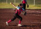 The Young Guns pitcher had some success striking out opponents and helping secure first place in the Optimist Sunrise League. Photo by Will Sadler