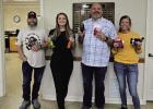 The winners of Tower Extrusions’ 15th Cinco de Mayo salsa contest were: (Hot) 1st place Stacy Cauthen, 2nd Laci Tate, 3rd Audrey Donnell; and (Mild): 1st place Laci Tate, 2nd place Chris Garcia, and 3rd place Audrey Donnell. !Felicidades, ganadores! Pho