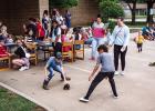 During the Olney Librar’s Annual Pet Show, there was an impromptu chicken chase after one attendee’s chicken escaped his enclosure on more than one occasion. Children enjoyed chasing the chicken around the parking lot thinking it was a fun summertime 