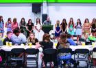 Coach Ryan Dollar, head Ladycats basketball coach, gave a speech highlighting the success of the Ladycats basketball program over the last couple of years, which included winning a state title and winning regionals and being one game away from back-to-bac