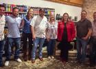 The Olney Chamber held its quarterly mixer at Archer &amp; Gunn Mercantile. The evening included food, great conversations, and a little light business. Chamber members [L-R]: Dan Branum, Reed Miller, Lyndsey Miller, Luke Leonard, Kris Camp, Olney Chamber