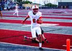 Cub #6 Juan Castillo WR-FS kept in contention for playmaker of the game with 3 receptions for 52 yards and 2 touchdowns. Photo by Will Sadler
