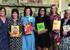 Last year’s parliameantarian, Barbara Calvin (second from left), with the new Junior Altruistic officers: Lyndsey Miller, Gay Lynn McClelland, Melody Rogers, Karen Craig, Summer Branum, Julie Stewart, Sherry Altmiller, and Minnie Wood. Photo by Valorie