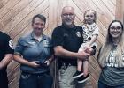 Chief Birbeck presents Cpl. Wright K9 Award