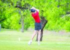 OHS Cub Ryder Lisle tees off during district competition. Photo by Will Sadler