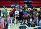 It’s a full house for summer basketball skills camp hosted by Olney High School Varsity Basketball Head Coach Eric Symank. Coach Symank is hard at work this summer keeping the excitement of the game alive and giving kids a fun activity to participate in
