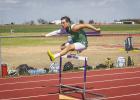 NHS Bobcat Rylan Hinojosa moves on to Regionals in 300m Hurdles.