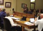 Young County landowner Ryan Mote speaks against the proposed Project Saltworks data center during the public comment period at the June 22 Commissioners Court meeting. The project is opposed by a some citizens, and viewed as a possible solution to the Cou