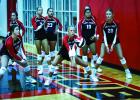 Varsity Lady Cubs warm up before the Lady Rabbits scrimmage. Photo by Will Sadler