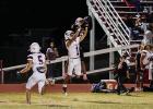 Cub #2 Jamarcus Collins CB-RB had some big plays during the Pink Out game including several broken plays like the one shown here. Photo by Will Sadler