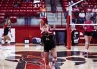 Lady Cub #11-Kynlee Lauderdale dives to save a kill shot during her defensive dig. Photo by Will Sadler