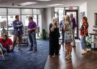 Olney Chamber members enjoyed a chance to network and socialize at Olney First State Bank during the Olney Chambers Back-to-School Mix and Mingle. Photo by Will Sadler
