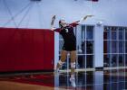 Lady Cub #3 Oaklan Hopkins is one of many weapons the team has; Hopkins sends laserguided spikes across the net against defenders. Photo by Will Sadler