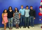 These 2025 Olney High School graduates received scholarships and will be mentored through college by the Olney Education Foundation. L-R: Emily Marquez, Brenna Madison, Samantha Garibay, Camron McComack, Isaac Delgado Rios, Aidyn Bitner. Photo provided by