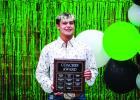 Bobcat Rylan Hinojosa received the Coaches Award during the NHS Athletic Banquet. Photo by Will Sadler