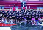 Coach Tarr’s volleyball summer camp was a huge success, with a packed gym of laughing, squeaky sneakers and girls flying all over the gym learning new skills. Photo by Will Sadler