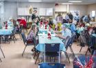The Cub Center Souper Bowl fundraiser packed in large numbers both in the dining room and to-go meals, which were picked up or delivered by friends and family. Photo by Will Sadler