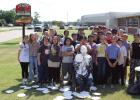 OJH eighth graders had the opportunity to hit Principal Ed Berngen with pies during a special “Pie the Principal” event on Friday, Sept. 19, at the school. Each eighth grader got a chance to hit the principal in the face with a pie after winning the O