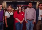 Chamber members present for the Back-to-School Mix and Mingle [L-R]: Secretary Jonathan Rogers, Executive Director Kimberly Smith, President Tatum Wiley, board members Sammy Livingston and Dan Branum. Photo by Will Sadler