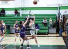 Ladycat #2 Kinsey Hawkins just missed on a few bigger plays of the night under the bucket but didn’t lack in confidence. She showed great potential as a driver to the bucket and should gain more focus as she gains experience finishing drives through def