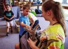 The most popular attraction during the OCLAC’s Creature Teacher event was meeting and petting a baby kangaroo Photo by Will Sadler