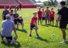 Lil’ Cubs learn new skills at OES football camp
