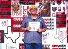 Cub football player Peyton Bedford received the Cub Pride Award for football. The Cub Pride Award is as its name describes, an abundance of team pride on and off the field. Photo by Will Sadler