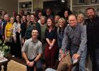 The leaders of Olney’s business, government and nonprofits gathered at the home of Mayor Rue and Anna Rogers to hear a presentation about Virginia’s House and Dr. Goodall’s House, a nonprofit that advocate for local children, by its new director, Ka