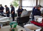 Fire Chief Kris Brice and Assistant Fire Chief Aaron Gowens, with the help of friends, family and volunteer firefighters, fed countless attendees during the Newcastle Fire Department’s only fundraiser of the year. Photo by Will Sadler