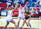 OHS Lady Cub #23 Aubree Englishbee plays with a ferocious energy that always causes defenders a ton of trouble on the boards, Aubree will continue to be a crucial member to this young team next season. Aubree led the team in scoring for the night with a g