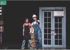 Two community members of the small town discuss town life, and the shop owner reveals her dislike of the stoplight. Photo by Will Sadler
